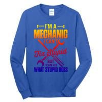 Funny Mechanic Dad Car Auto Diesel Automobile Garage Cool Gift Tall Long Sleeve T-Shirt