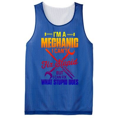 Funny Mechanic Dad Car Auto Diesel Automobile Garage Cool Gift Mesh Reversible Basketball Jersey Tank