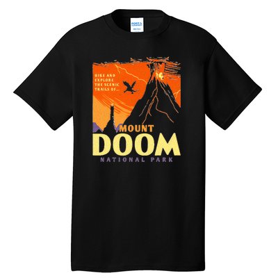 Funny Mount Doom National Park Classic Vintage Hiking Tall T-Shirt