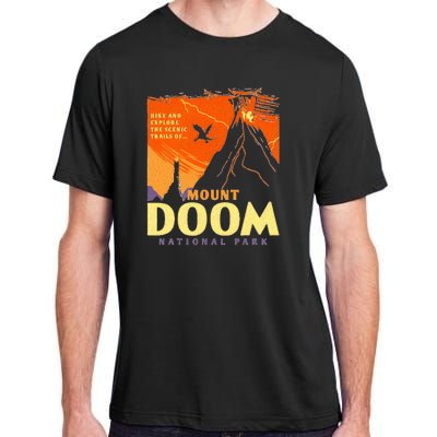 Funny Mount Doom National Park Classic Vintage Hiking Adult ChromaSoft Performance T-Shirt