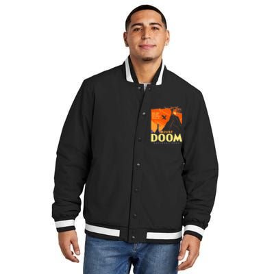 Funny Mount Doom National Park Classic Vintage Hiking Insulated Varsity Jacket