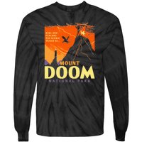 Funny Mount Doom National Park Classic Vintage Hiking Tie-Dye Long Sleeve Shirt