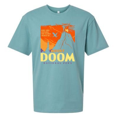 Funny Mount Doom National Park Classic Vintage Hiking Sueded Cloud Jersey T-Shirt