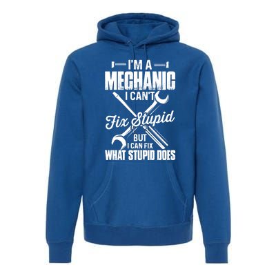 Funny Mechanic Dad Car Auto Diesel Automobile Garage Gift Premium Hoodie