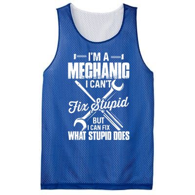 Funny Mechanic Dad Car Auto Diesel Automobile Garage Gift Mesh Reversible Basketball Jersey Tank