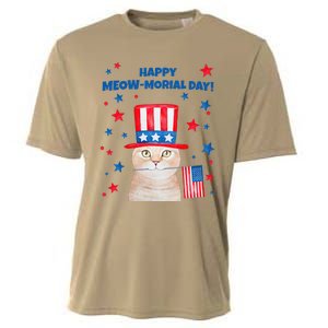 Funny Memorial Day Cat MEOWMorial Day Cooling Performance Crew T-Shirt