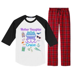 Funny Mother Daughter Cruise Ship Family Trip Vacation Mom Gift Raglan Sleeve Pajama Set