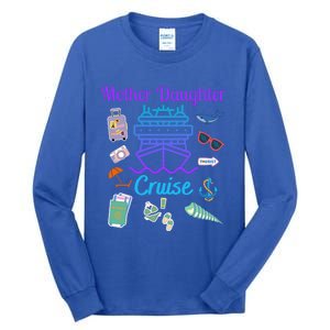 Funny Mother Daughter Cruise Ship Family Trip Vacation Mom Gift Tall Long Sleeve T-Shirt