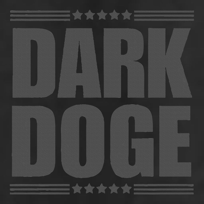 Funny! Maga Dark Doge Elon Vivek Blackout Maga Dark Doge 7 Panel Mesh Trucker Snapback Hat