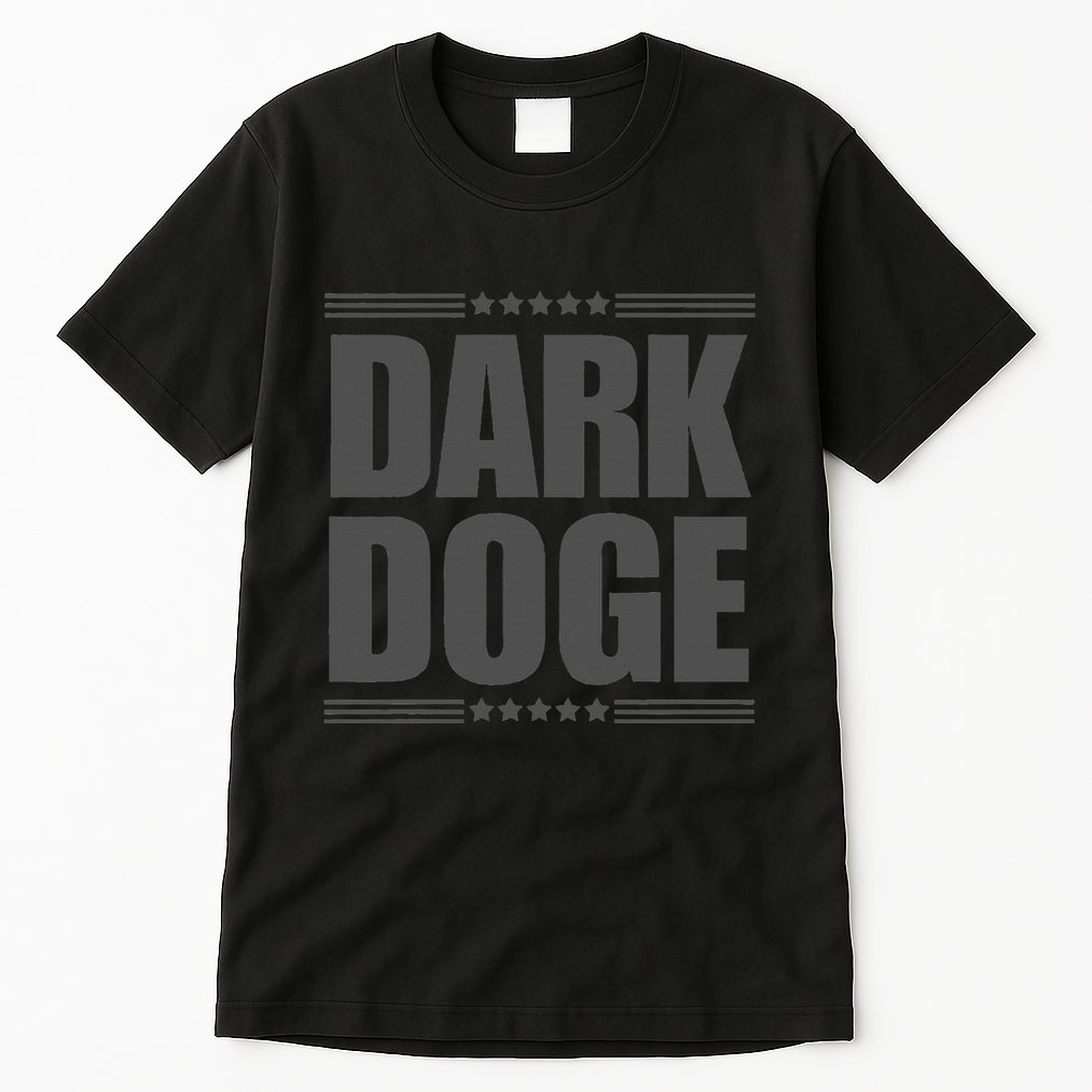 Funny! Maga Dark Doge Elon Vivek Blackout Maga Dark Doge Tall T-Shirt