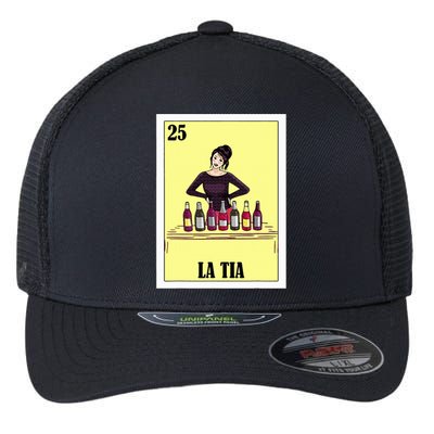 Funny Mexican Design For Aunt La Tia Flexfit Unipanel Trucker Cap