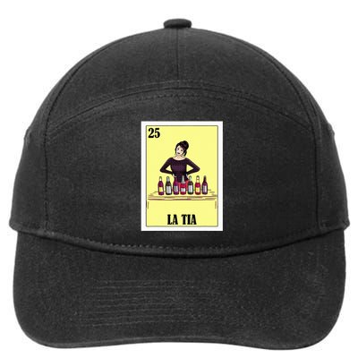 Funny Mexican Design For Aunt La Tia 7-Panel Snapback Hat