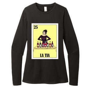 Funny Mexican Design For Aunt La Tia Womens CVC Long Sleeve Shirt