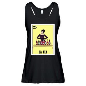 Funny Mexican Design For Aunt La Tia Ladies Essential Flowy Tank