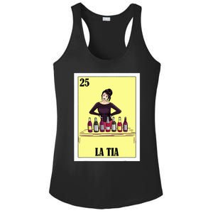 Funny Mexican Design For Aunt La Tia Ladies PosiCharge Competitor Racerback Tank