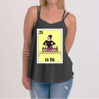 Funny Mexican Design For Aunt La Tia Women's Strappy Tank