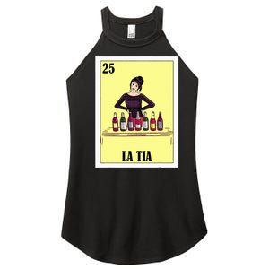 Funny Mexican Design For Aunt La Tia Women's Perfect Tri Rocker Tank