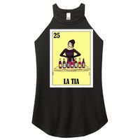 Funny Mexican Design For Aunt La Tia Women's Perfect Tri Rocker Tank