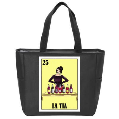 Funny Mexican Design For Aunt La Tia Zip Tote Bag