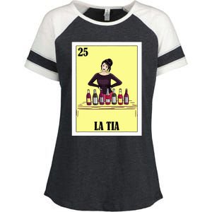 Funny Mexican Design For Aunt La Tia Enza Ladies Jersey Colorblock Tee