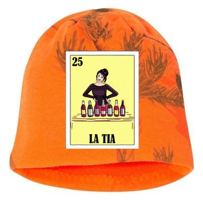 Funny Mexican Design For Aunt La Tia Kati - Camo Knit Beanie