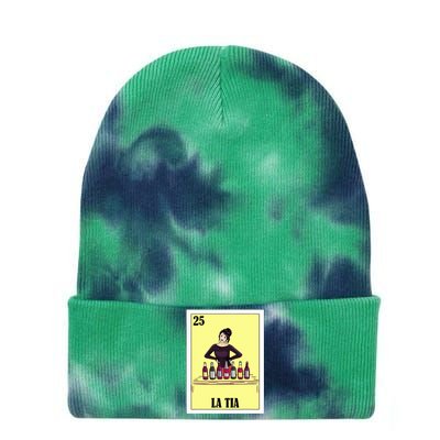 Funny Mexican Design For Aunt La Tia Tie Dye 12in Knit Beanie