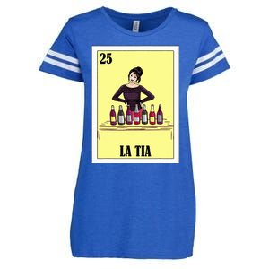 Funny Mexican Design For Aunt La Tia Enza Ladies Jersey Football T-Shirt