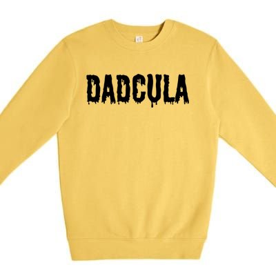 Funny Momster Dadcula Spooky Family Matching Halloween Gift Premium Crewneck Sweatshirt