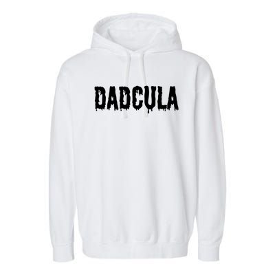 Funny Momster Dadcula Spooky Family Matching Halloween Gift Garment-Dyed Fleece Hoodie