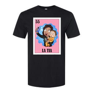 Funny Mexican Design For Aunt La Tia Softstyle CVC T-Shirt