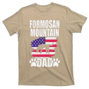 Formosan Mountain Dad Dog Lover American Us Flag T-Shirt