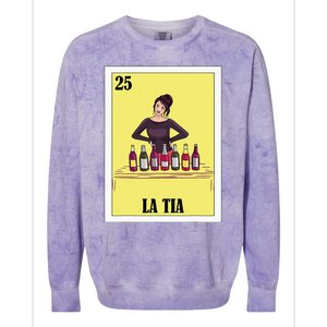 Funny Mexican Design For Aunt La Tia Colorblast Crewneck Sweatshirt