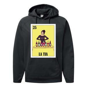 Funny Mexican Design For Aunt La Tia Performance Fleece Hoodie