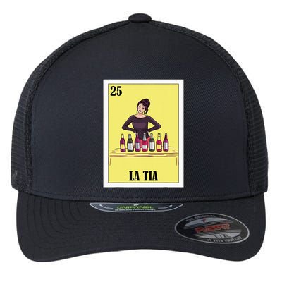 Funny Mexican Design For Aunt La Tia Flexfit Unipanel Trucker Cap