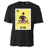 Funny Mexican Design For Aunt La Tia Cooling Performance Crew T-Shirt