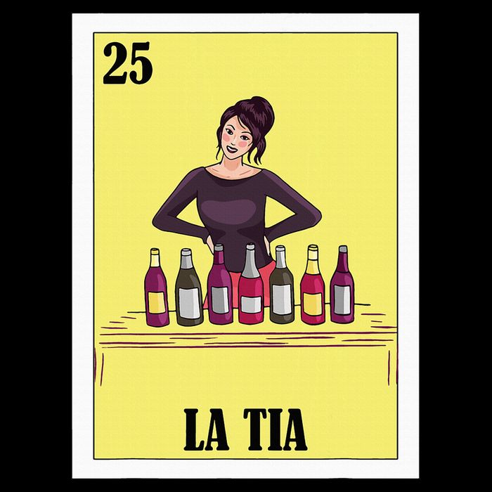 Funny Mexican Design For Aunt La Tia Cooling Performance Crew T-Shirt
