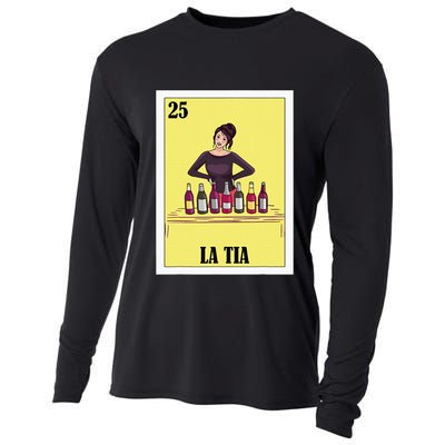 Funny Mexican Design For Aunt La Tia Cooling Performance Long Sleeve Crew
