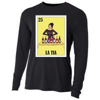 Funny Mexican Design For Aunt La Tia Cooling Performance Long Sleeve Crew