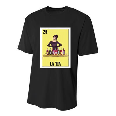 Funny Mexican Design For Aunt La Tia Youth Performance Sprint T-Shirt