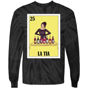 Funny Mexican Design For Aunt La Tia Tie-Dye Long Sleeve Shirt