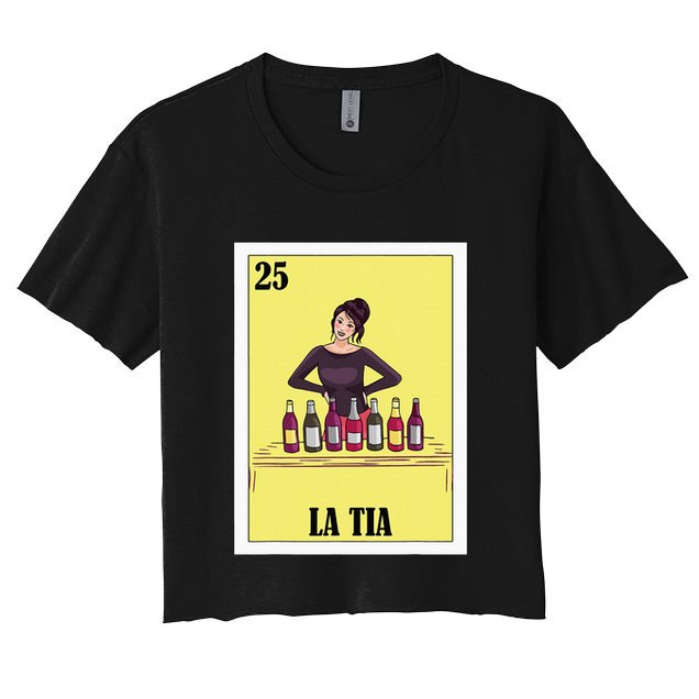Funny Mexican Design For Aunt La Tia Crop Top