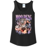 Funny Moo Deng Baby Pygmy Hippo Cute Zoo For Family Ladies Essential Tank