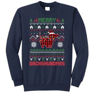 Funny Merry Dachshundmas Ugly Christmas Dachshund Sweatshirt