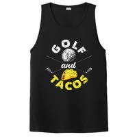 Funny Mexican Dish Favorite Sport Golfer Golf And Tacos PosiCharge Competitor Tank