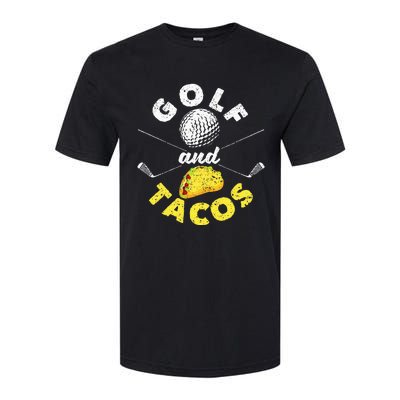 Funny Mexican Dish Favorite Sport Golfer Golf And Tacos Softstyle CVC T-Shirt