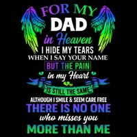 For My Dad In Heaven Touching Tribute For Passed Away Father Gift Bucket Hat