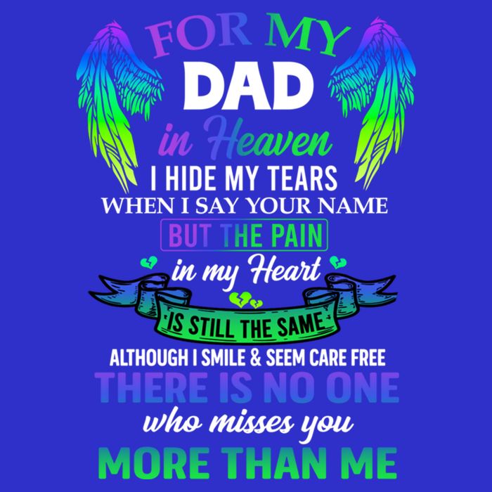 For My Dad In Heaven Touching Tribute For Passed Away Father Gift Button