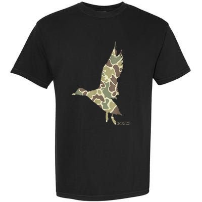 Flying Mallard Duck Camouflage Camo Duck Hunting Camo Hunter Garment-Dyed Heavyweight T-Shirt