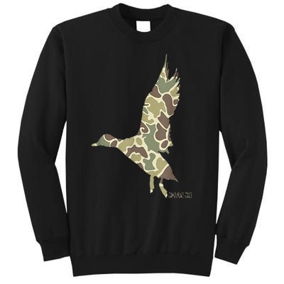 Flying Mallard Duck Camouflage Camo Duck Hunting Camo Hunter Sweatshirt