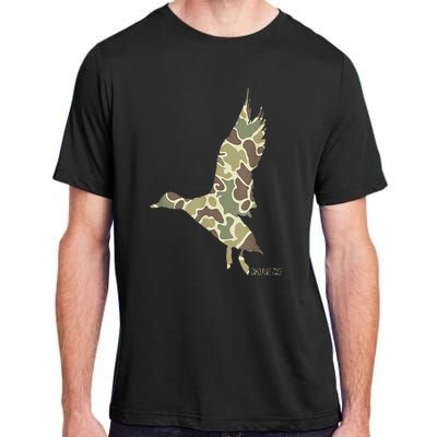 Flying Mallard Duck Camouflage Camo Duck Hunting Camo Hunter Adult ChromaSoft Performance T-Shirt